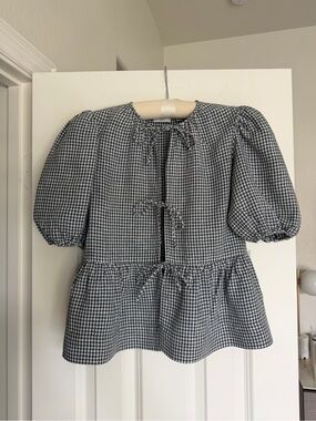 Aritzia Wilfred Violette Linen Blouse